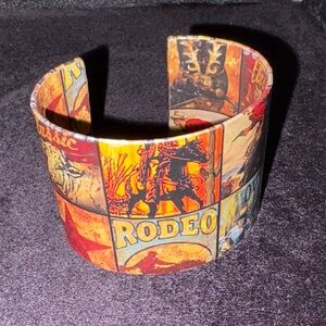 Retro Cowboy/Cowgirl Wide Cuff Bracelet. Vintage Designs. Western